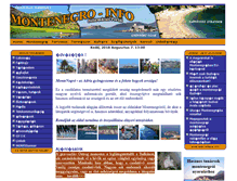 Tablet Screenshot of montenegro-info.hu